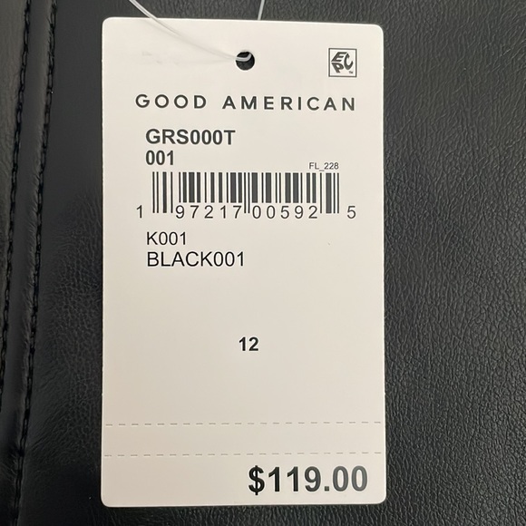 Good American Faux Leather Micro Shorts - Picture 7 of 7